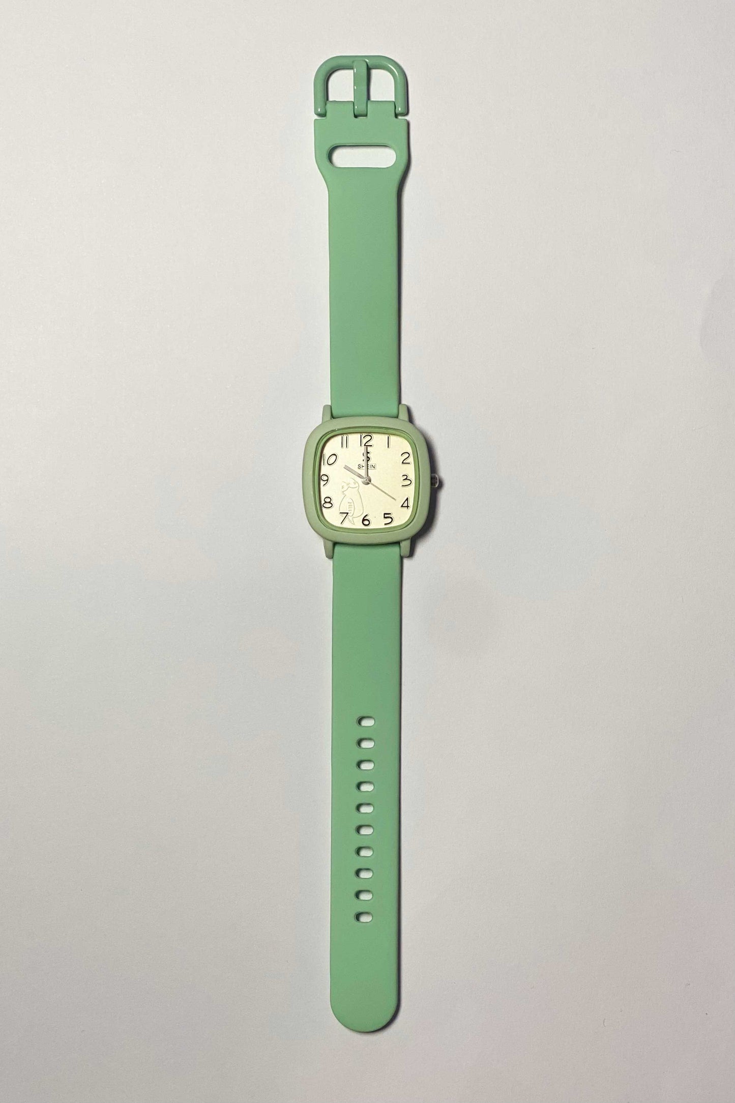 Minimalist Mint Green Square Watch