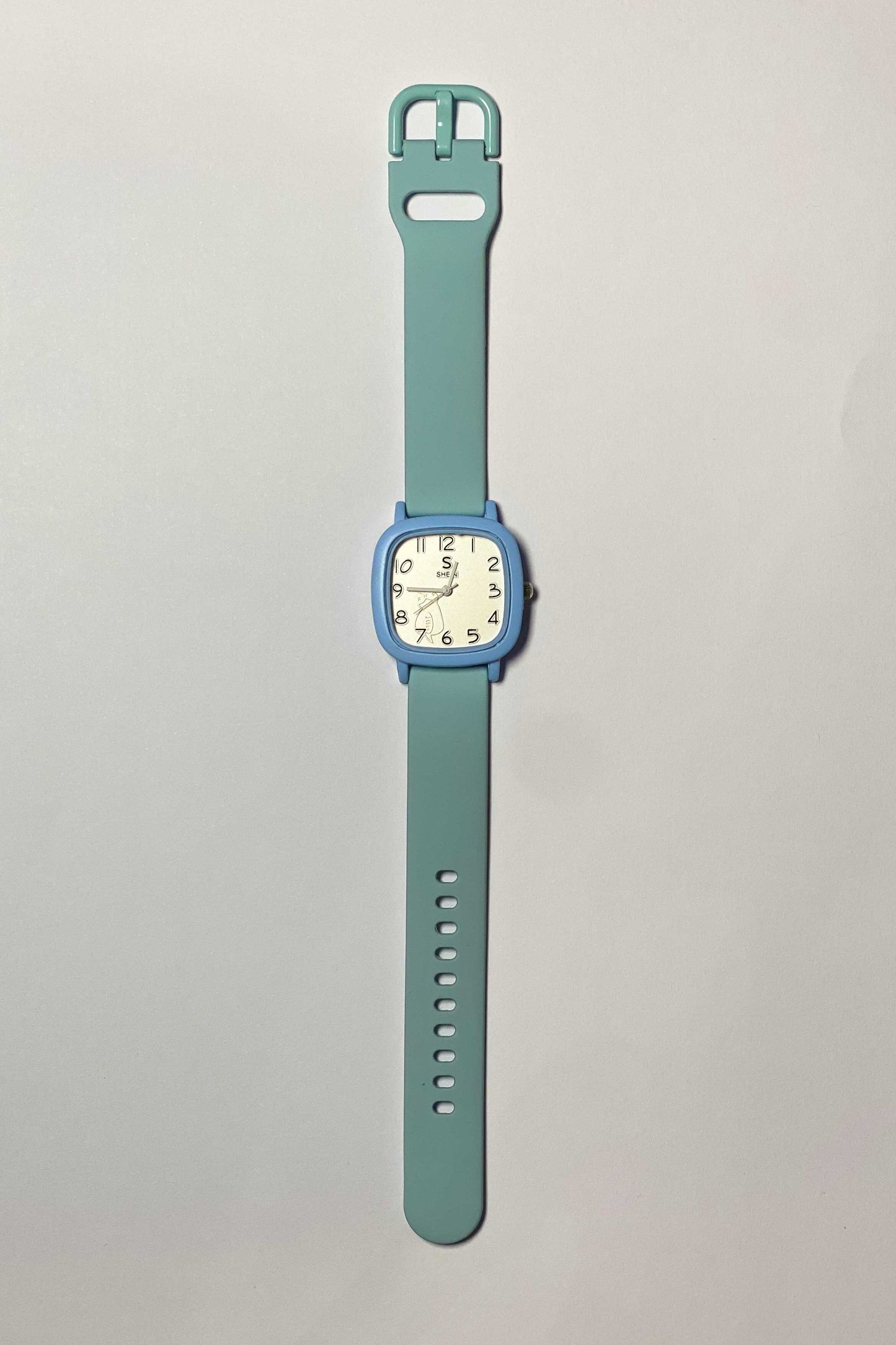 Minimalist Dusty Blue Square Watch