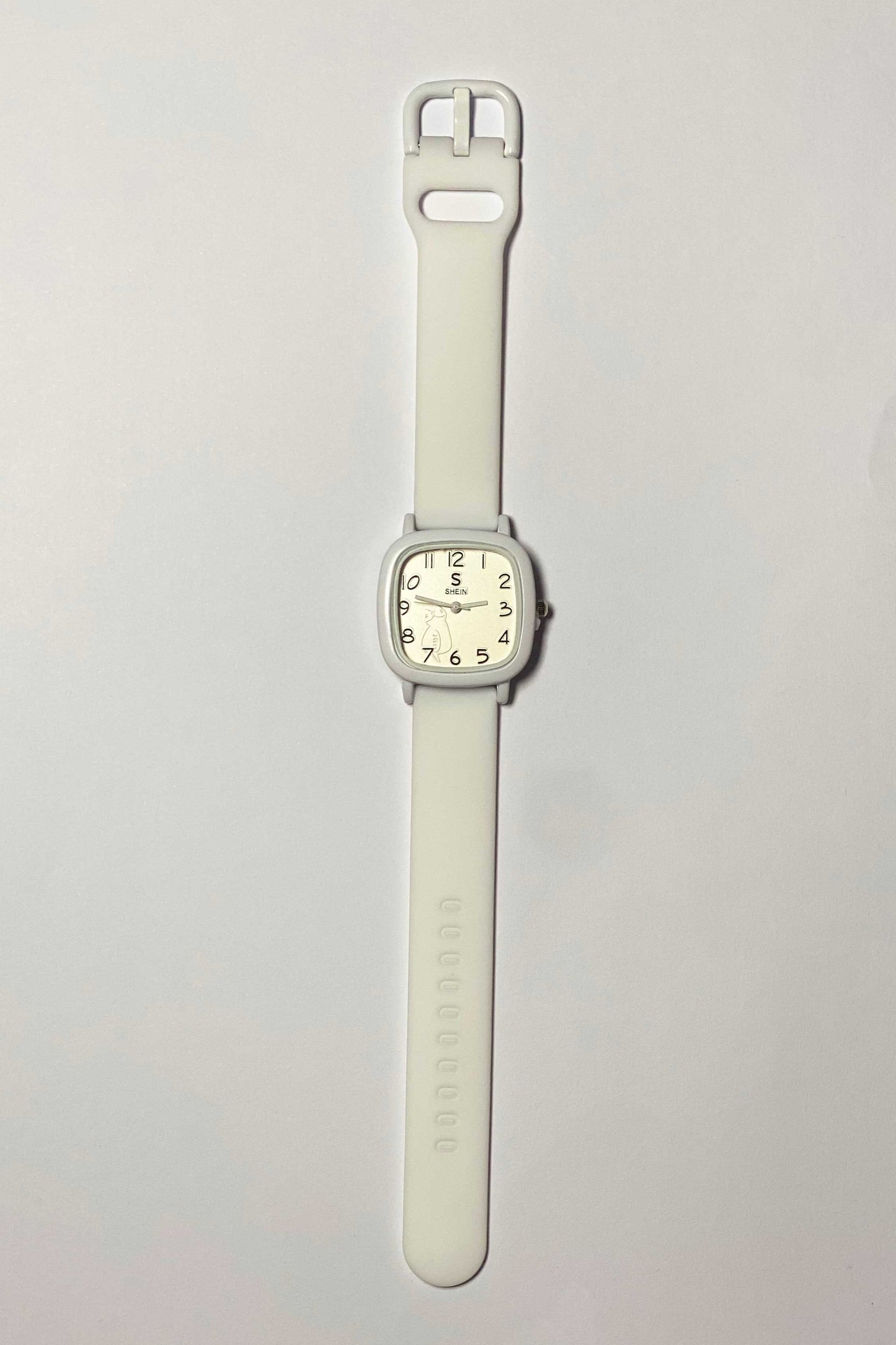Minimalist Off-White Square Watch