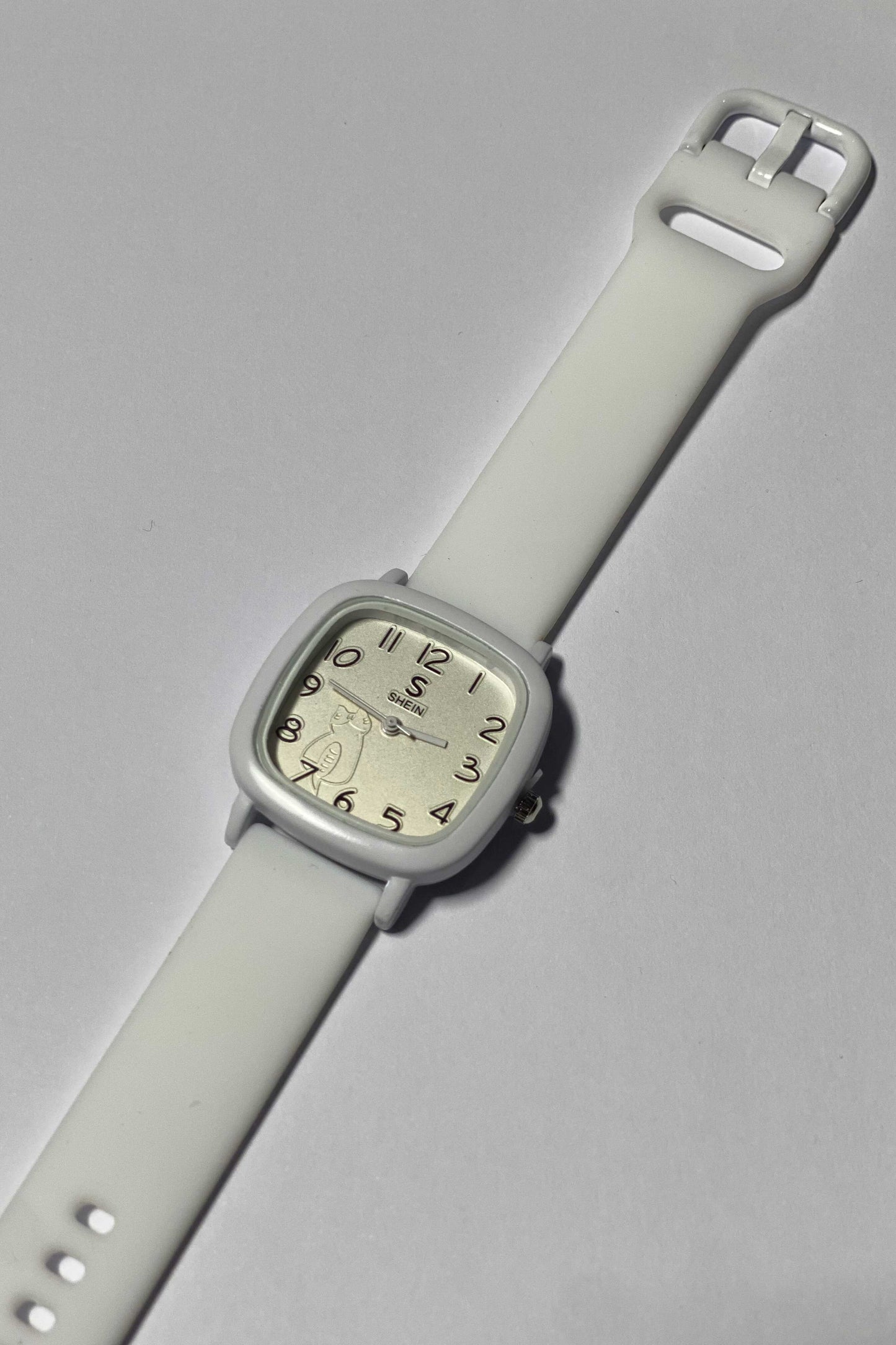 Minimalist Off-White Square Watch