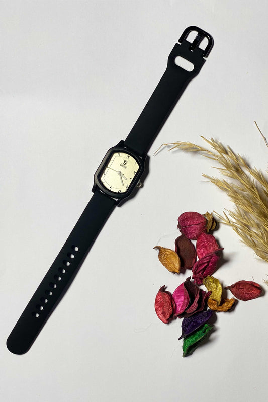 Modern Black  Watch with Eastern Arabic Numerals