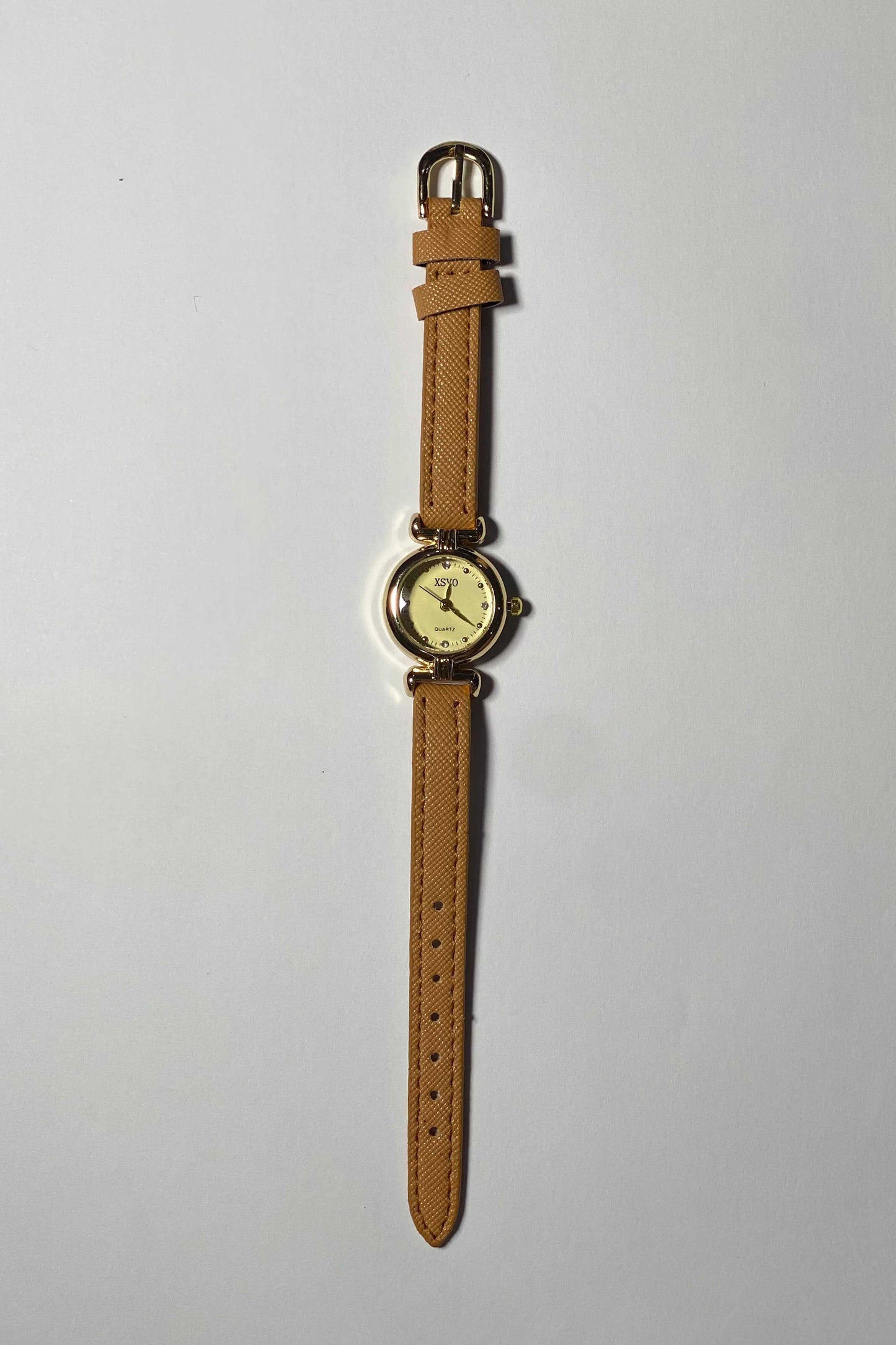 Vintage-Inspired Petite Gold-Tone Watch