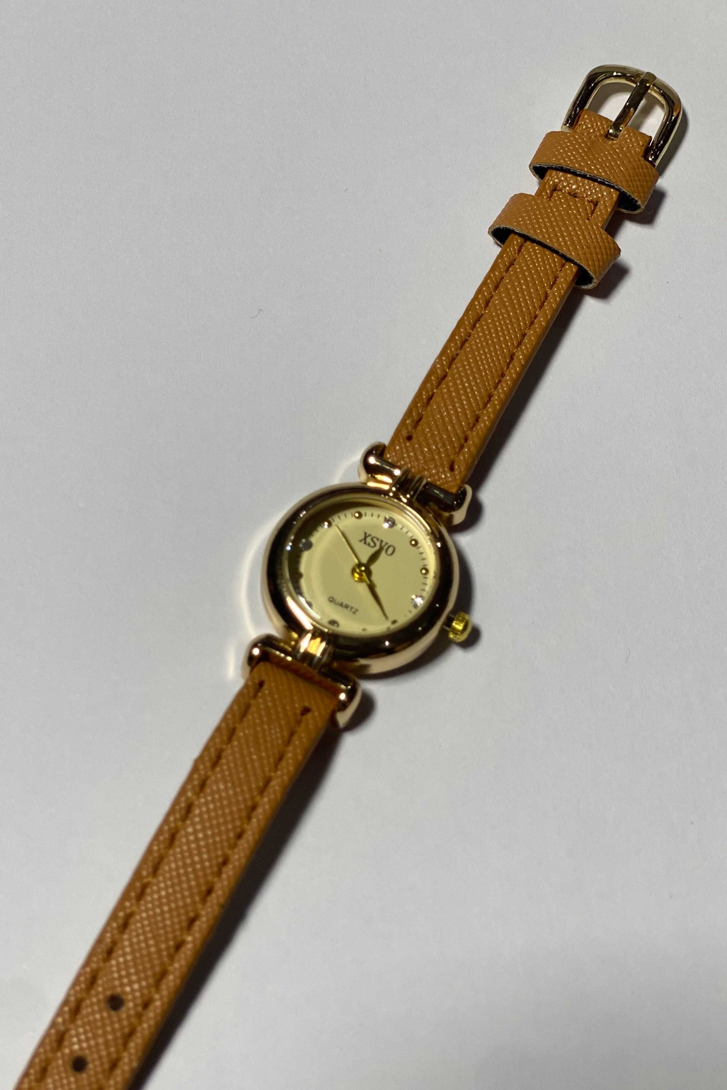 Vintage-Inspired Petite Gold-Tone Watch