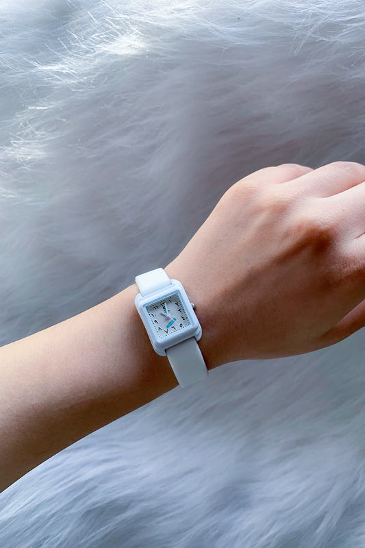 Off-White & Gold Watch with Eastern Arabic Numerals